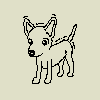 Cute Animated Dog Shaking GIF