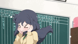Cute Animated Excited Anime Girl GIF