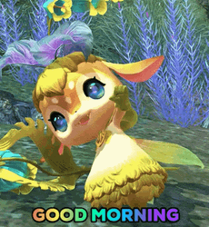 Cute Animated Fairy Waving Monday Good Morning GIF