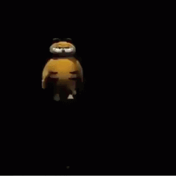 Cute Animated Garfield Dancing Compilation GIF