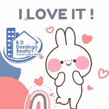Cute Animated Mimi Neko Love It Sticker GIF