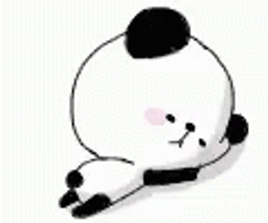 Cute Animated Panda Fade Away GIF