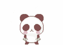Cute Animated Panda Throwing Money GIF