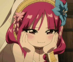 Cute Animated Pinching Cheeks Morgiana GIF
