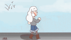 Cute Animated Speed Walking GIF