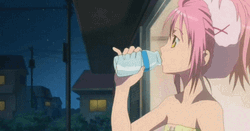 Cute Animated Spitting Water GIF