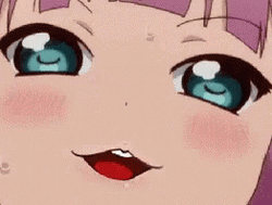 Cute Animaton Girl Deep Breathing GIF
