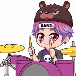 Cute Anime Cartoon Doing Drumroll GIF