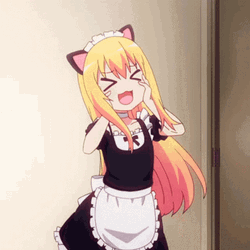 Cute Anime Cat Girl Dancing