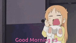 Cute Anime Good Morning Hakase