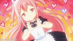 Cute Anime Heart Maid  GIF
