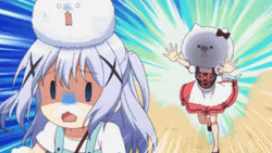 Cute Anime Running Away GIF