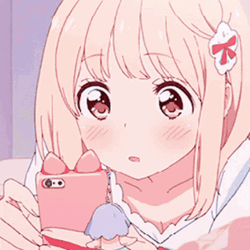 Cute Anime Yui Yamada Blushing
