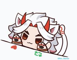 Cute Arataki Itto Tail Waving GIF