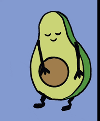 Cute Avocado Dab Dancing GIF