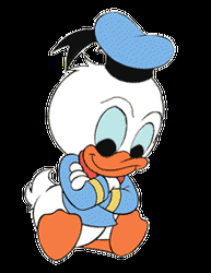 Cute Baby Donald Duck Disney Eye Roll