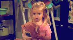 Cute Baby Girl Clinching Fist GIF
