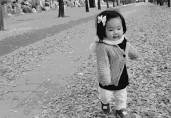 Cute Baby Girl Walking GIF