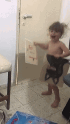 Cute Baby Jumping For Joy GIF