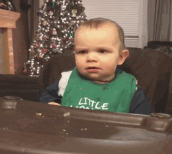 Cute Baby Raising Hand Me GIF