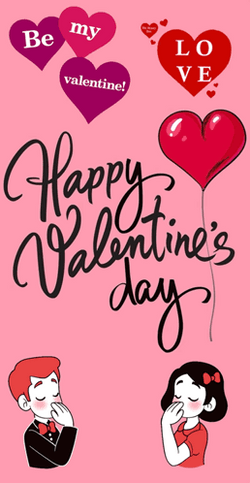 Cute Be My Valentine Happy Valentines Day GIF