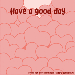 Cute Bear Filled With Hearts Have A Good Day Love GIF