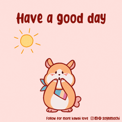 Cute Bear Filled With Hearts Wonderful Day GIF
