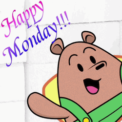 Cute Bear Happy Monday