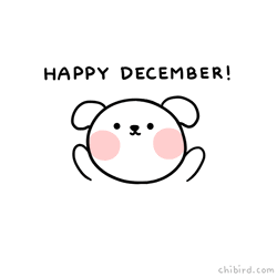 Cute Bear Illustration Greeting Happy December