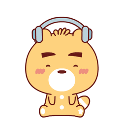 Cute Bear Listening To Music  GIF