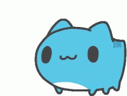Cute Blue Cat In Love