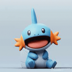 Cute Blue Mudkip GIF