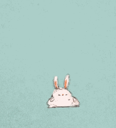 Cute Bounce Bunny Rabbit Sketch