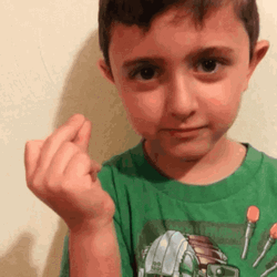 Cute Boy Finger Snap GIF