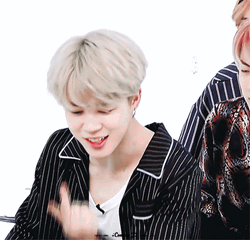 Cute BTS Jimin Answering GIF