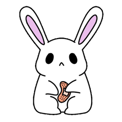 Cute Bunny Cries Because That Hurt GIF