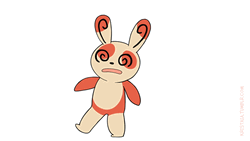 Cute Bunny Getting Dizzy GIF