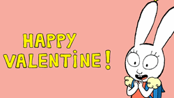 Cute Bunny Happy Valentine's Day GIF