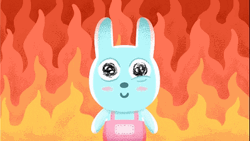 Cute Bunny Hell  Background Animation GIF