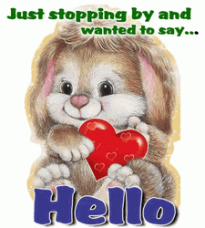 Cute Bunny Just Saying Hi And Hello  GIF