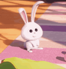 Cute Bunny Snowball Life Of Pets Getting Sunlight