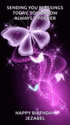 Cute Butterfly Happy Birthday GIF
