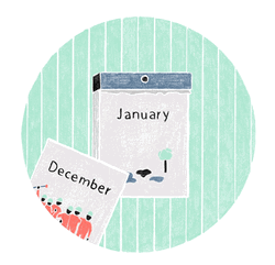 Cute Calendar Months Of The Year Flipping