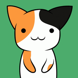 Cute Calico Cat Lick GIF