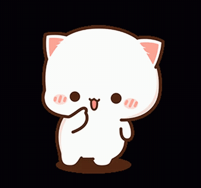 Cute Cartoon Cat Giving Thumbs Up GIF