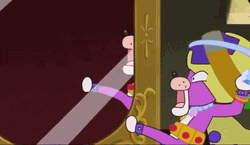 Cute Cartoon Dekapoo Mirror Check GIF
