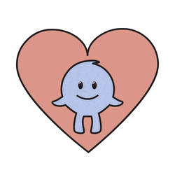 Cute Cartoon Heart Hi GIF