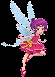 Cute Cartoon Kid Fairy GIF