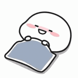 Cute Cartoon Quby Sleeping GIF
