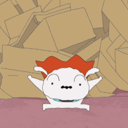 Cute Cartoon Super Shiro Dance GIF